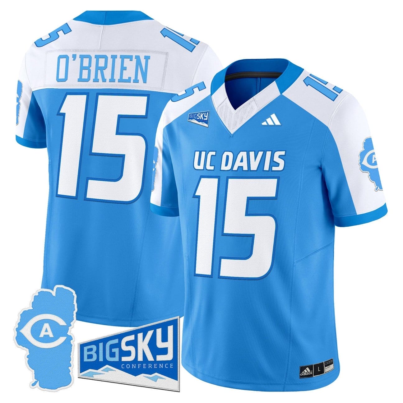Ken O’Brien Jersey #15 UC Davis Aggies 2025 Lake Tahoe Patch Stitched 2 Ken O’Brien Jersey #15 UC Davis Aggies 2025 Lake Tahoe Patch Stitched - Image 2
