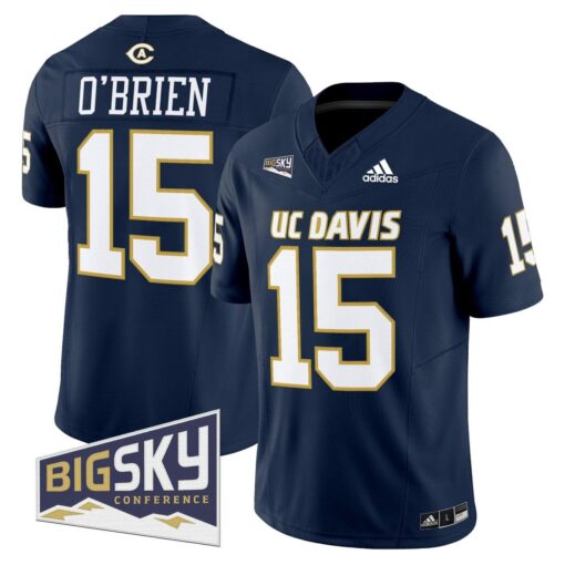 Ken O’Brien Jersey #15 UC Davis Aggies 2025 Lake Tahoe Patch Stitched - Image 5