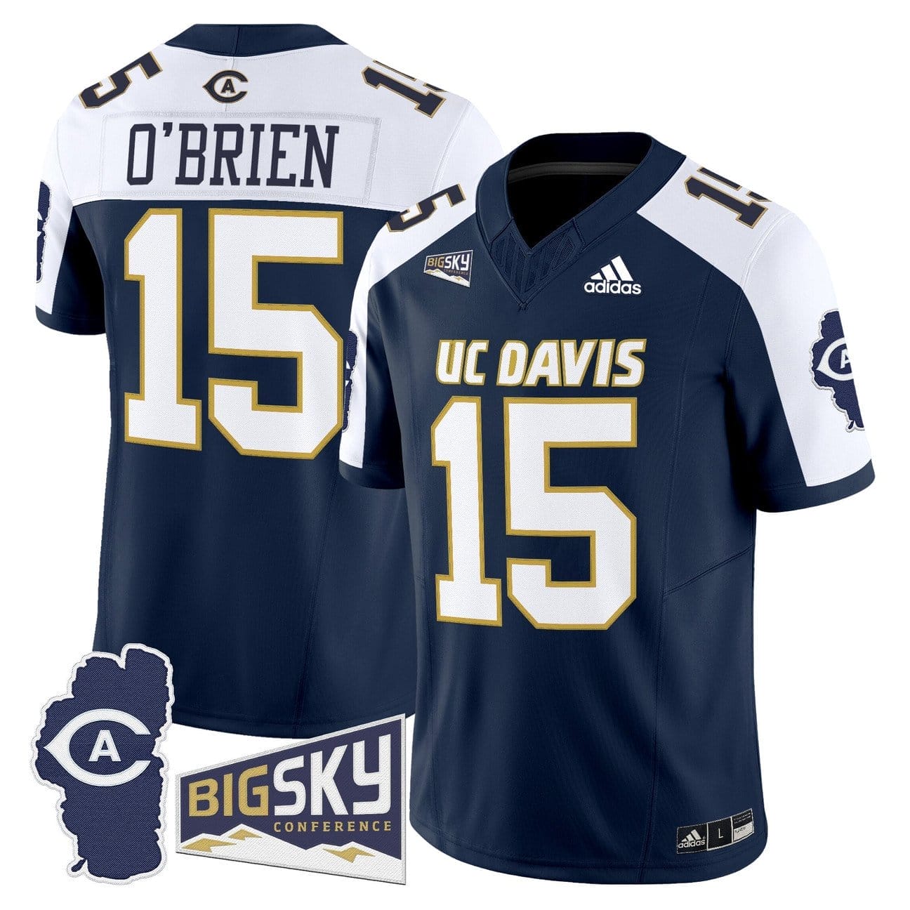Ken O’Brien Jersey #15 UC Davis Aggies 2025 Lake Tahoe Patch Stitched 4 Ken O’Brien Jersey #15 UC Davis Aggies 2025 Lake Tahoe Patch Stitched - Image 4