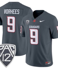 Kirby Vorhees Jersey #9 Washington State Cougars 2025 V2 Vapor Limited Stitched