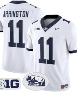 LaVar Arrington Jersey #11 Penn State Nittany Lions 2025 Throwback Limited Stitched 5 LaVar Arrington Jersey 11 Penn State 2025 Throwback Vapor Stitched White