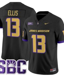 Landon Ellis Jersey 13 James Madison Dukes 2025 Vapor Stitched Black b07a6d27 cf2e 4d5b 8797 a0dcf64bd29f