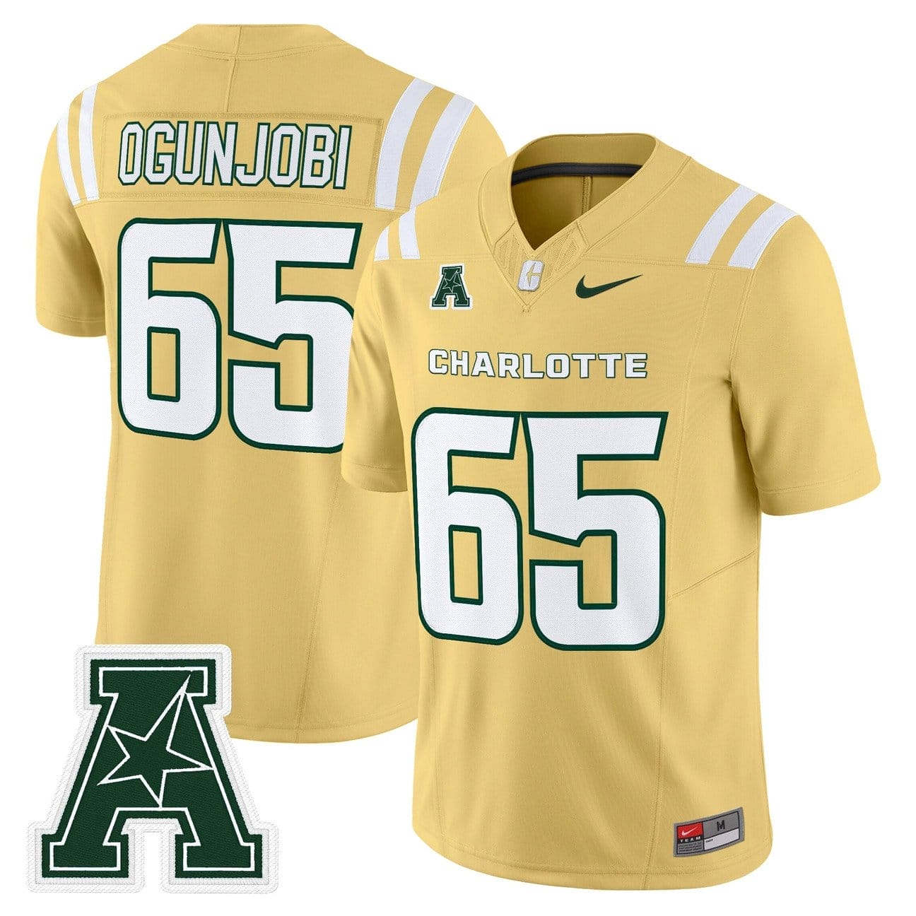 Larry Ogunjobi Jersey #65 Charlotte 49ers 2025 Vapor Limited Stitched 3 Larry Ogunjobi Jersey #65 Charlotte 49ers 2025 Vapor Limited Stitched - Image 3