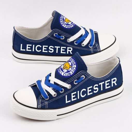 Leicester City Low Top Canvas Sport Sneakers Shoes For Men Women Fans - Image 2
