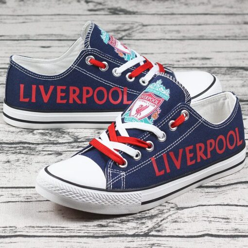 Liverpool Low Top Canvas Sport Sneakers Shoes For Men Women Fans - Image 2