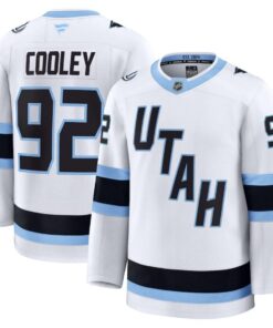 Logan Cooley Jersey 92 Utah Mammoth Away Premium Player Stitched White 969cb318 044a 4692 9939 f182ce979187