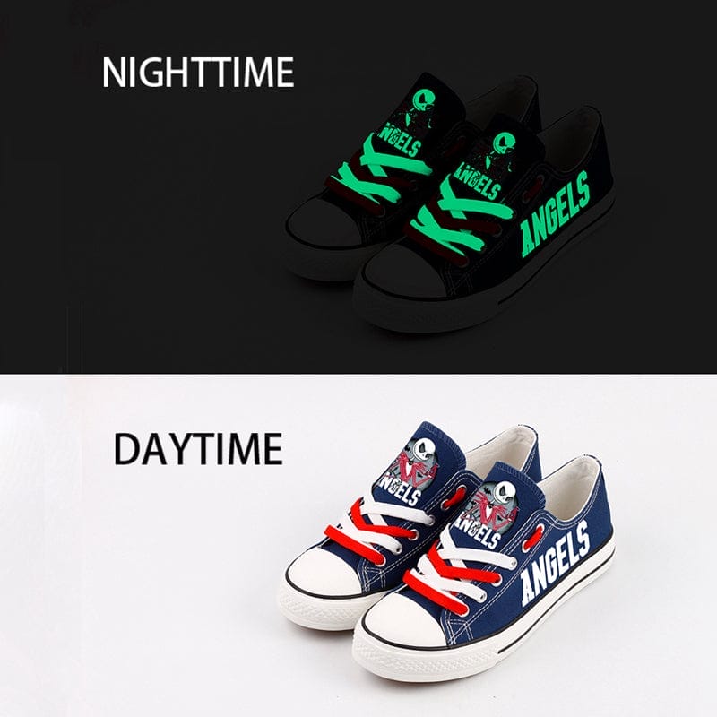 Los Angeles Angels Limited Print Low Top Canvas Shoes Sport Sneakers For Men Women Fans