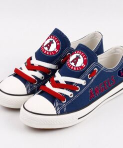 Los Angeles Angels Limited Print MLB Students Low Top Canvas Shoes Sport Sneakers 5 1d4f7224 f7a8 4391 907f 7c9fb41ac27e