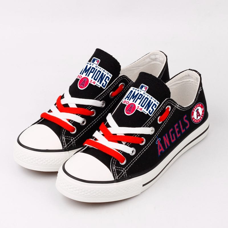 Los Angeles Angels Limited Print Low Top Canvas Shoes Sport Sneakers For Men Women Fans - Image 3