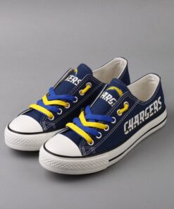 Alternative view of Los Angeles Chargers  Low Top Canvas Sport Sneakers Shoes For Men Women Fans
