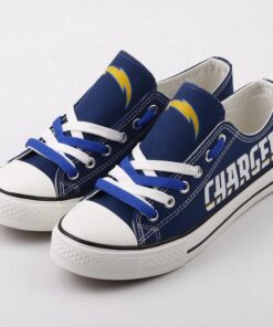 Los Angeles Chargers Limited Print NFL Students Low Top Canvas Shoes Sport Sneakers 763baf73 3c4f 4772 80ad 053a4ea437e7