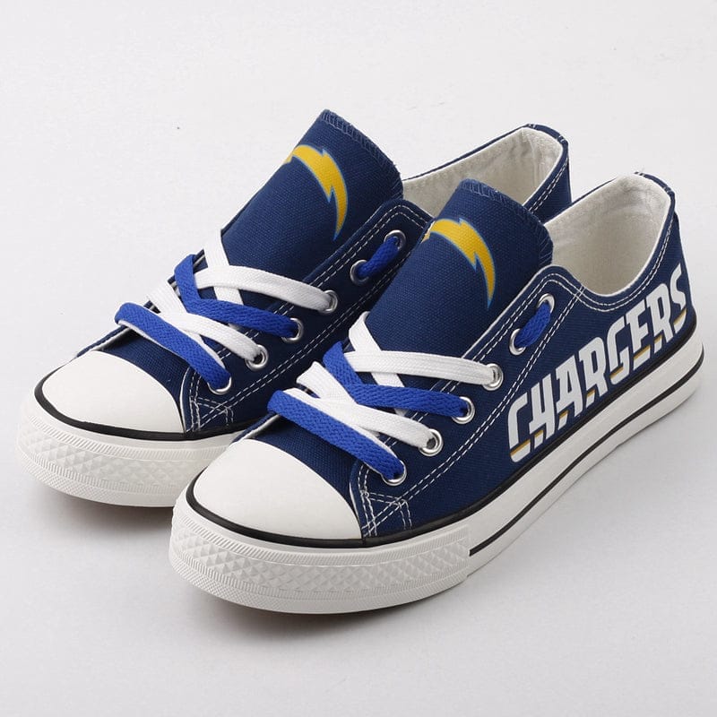 Los Angeles Chargers  Low Top Canvas Sport Sneakers Shoes For Men Women Fans - Image 3