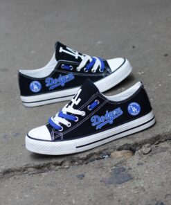 Los Angeles Dodgers Limited Print MLB Students Low Top Canvas Shoes Sport Sneakers 3