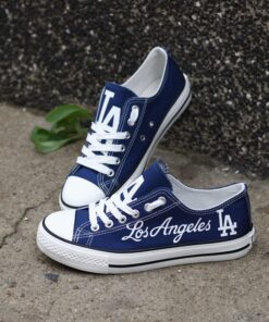 Los Angeles Dodgers Limited Print MLB Students Low Top Canvas Shoes Sport Sneakers 4 2e620511 1f9b 4eda 97e9 84a704ff6828