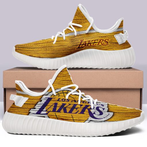 Los Angeles Lakers NBA 350v Yeezy Sneakers For Men Women Fans - Image 7