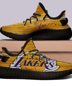 Los Angeles Lakers V7 NBA 350v Yeezy Sneakers black