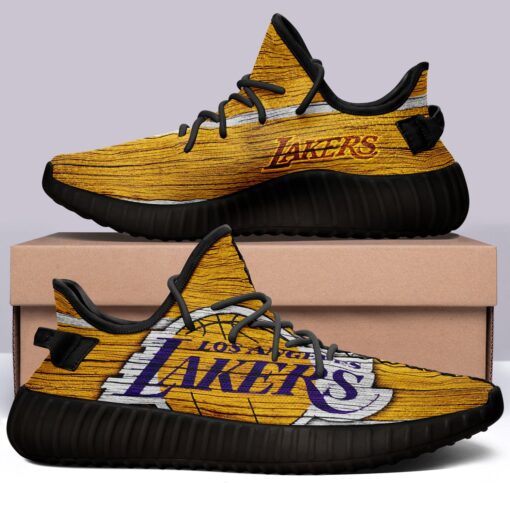 Los Angeles Lakers NBA 350v Yeezy Sneakers For Men Women Fans - Image 6
