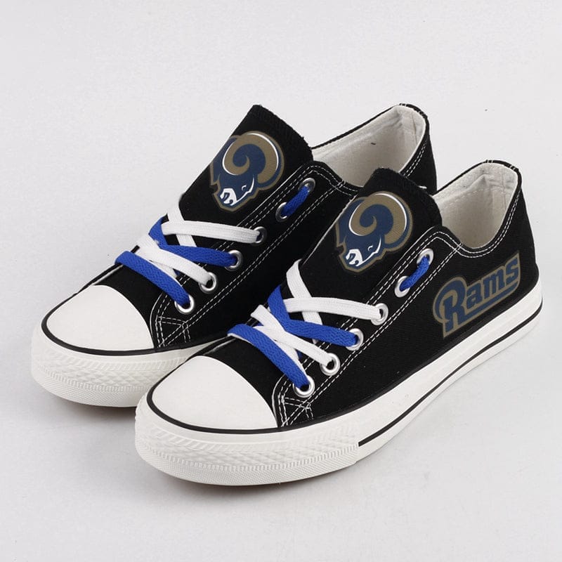 Los Angeles Rams Low Top Canvas Sport Sneakers Shoes For Men Women Fans 2 Los Angeles Rams Low Top Canvas Sport Sneakers Shoes For Men Women Fans - Image 2