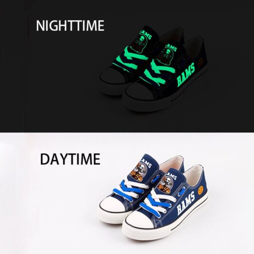 Los Angeles Rams Low Top Canvas Sport Sneakers Shoes For Men Women Fans - Image 7