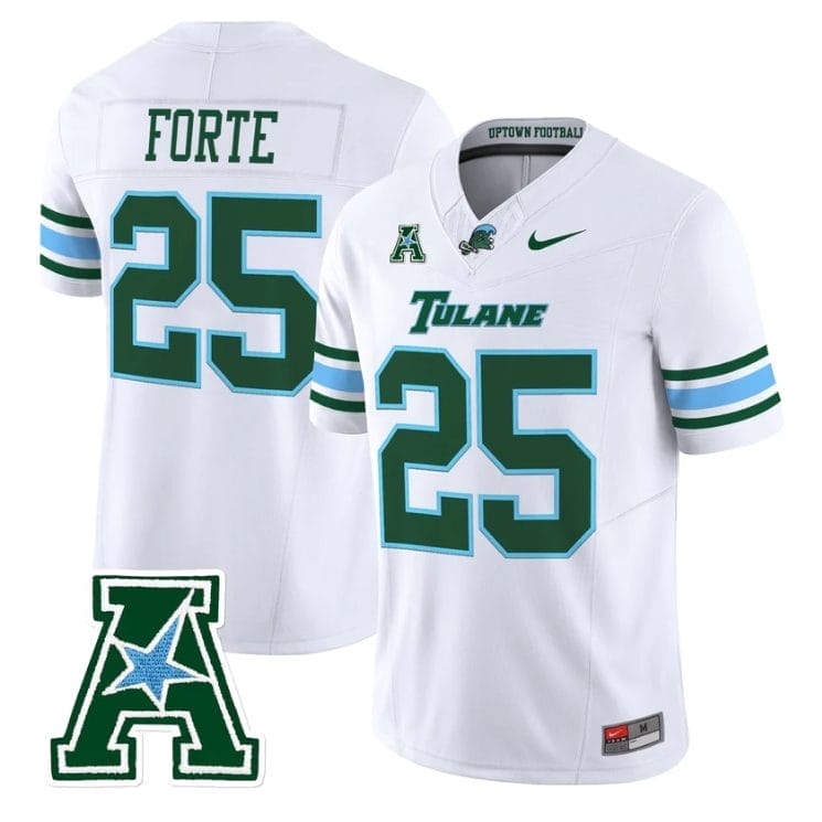 Matt Forte Jersey #25  Tulane Green Wave 2025 Vapor Limited Stitched - Image 5
