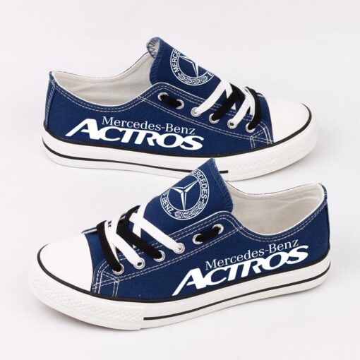 Mercedes-Benz Canvas Sneakers Shoes For Men Women Fans - Image 2
