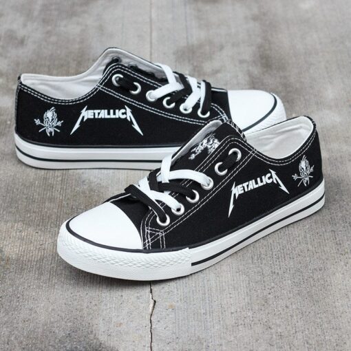 Metallica Low Top Canvas Sport Sneakers Shoes For Men Women Fans - Image 6