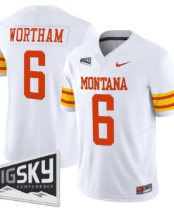 Michael Wortham Jersey #6 Montana Grizzlies 1995 Throwback Vapor Limited Stitched 5 Michael Wortham Jersey 6 Montana Grizzlies 1995 Throwback Stitched White
