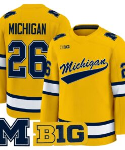 Michigan Jersey #26 Michigan Wolverines 2025-26 Premium All Stitched