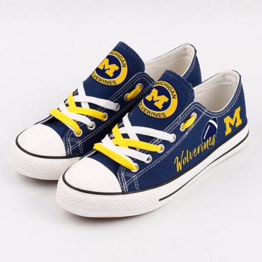 Michigan Wolverines Sport Sneakers Shoes For Men Women Fans