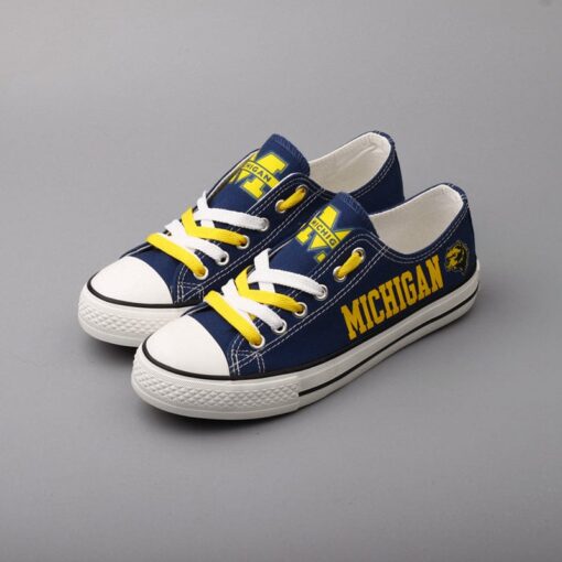 Michigan Wolverines Sport Sneakers Shoes For Men Women Fans - Image 4