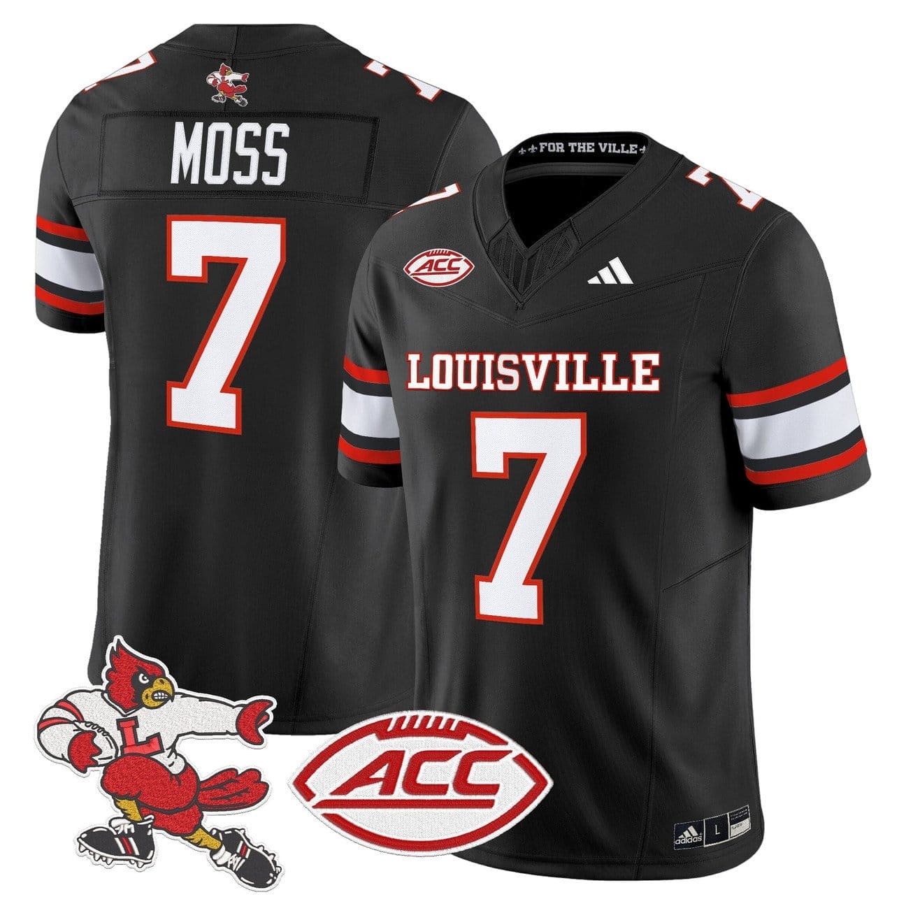 Miller Moss Jersey #7 Louisville Cardinals 2025 Vapor Limited Stitched 2 Miller Moss Jersey #7 Louisville Cardinals 2025 Vapor Limited Stitched - Image 2
