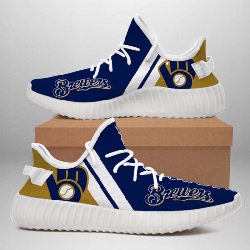 Milwaukee Brewers 350v Yeezy Sneakers For Men Women Fans
