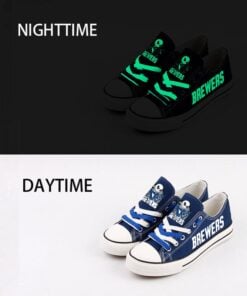 Milwaukee Brewers Limited Print MLB Students Low Top Canvas Shoes Sport Sneakers 3 06762819 7e5d 4fac 9216 daf7db753bb5