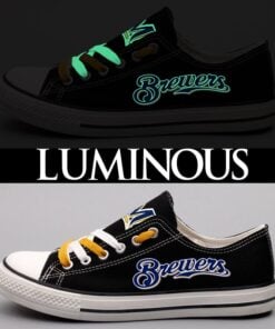 Milwaukee Brewers Limited Print MLB Students Low Top Canvas Shoes Sport Sneakers 4 b0f1f4f5 f7d2 455c abd3 02c90169fe75
