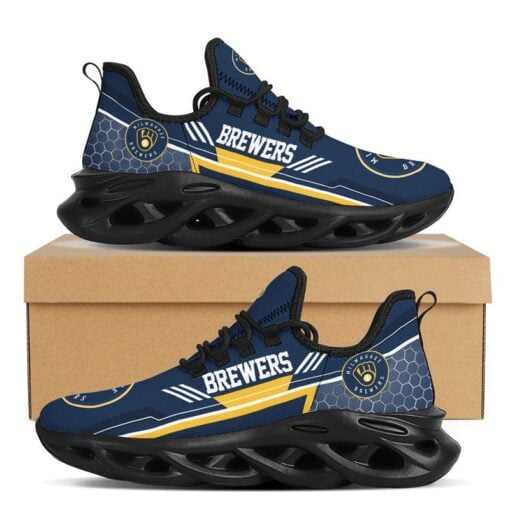 Milwaukee Brewers MLB Sneakers Shoes Elevate Your Every Step - Image 4