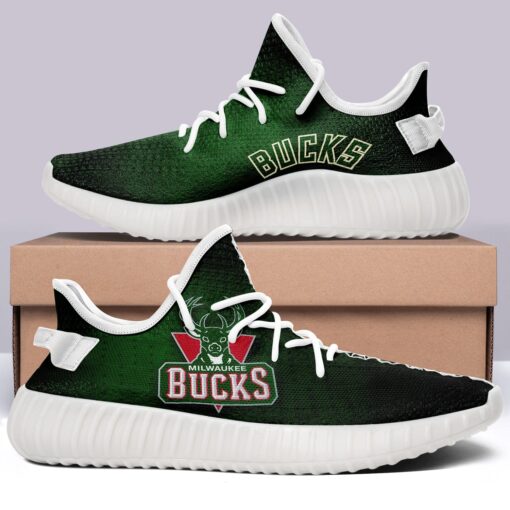 Milwaukee Bucks  NBA 350v Yeezy Sneakers For Men Women Fans - Image 3
