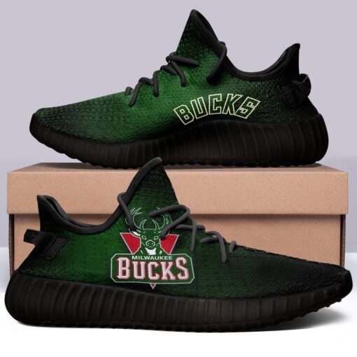 Milwaukee Bucks  NBA 350v Yeezy Sneakers For Men Women Fans - Image 2