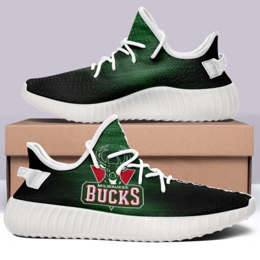 Milwaukee Bucks  NBA 350v Yeezy Sneakers For Men Women Fans - Image 5