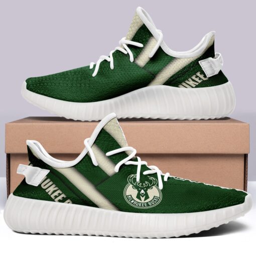 Milwaukee Bucks  NBA 350v Yeezy Sneakers For Men Women Fans - Image 6