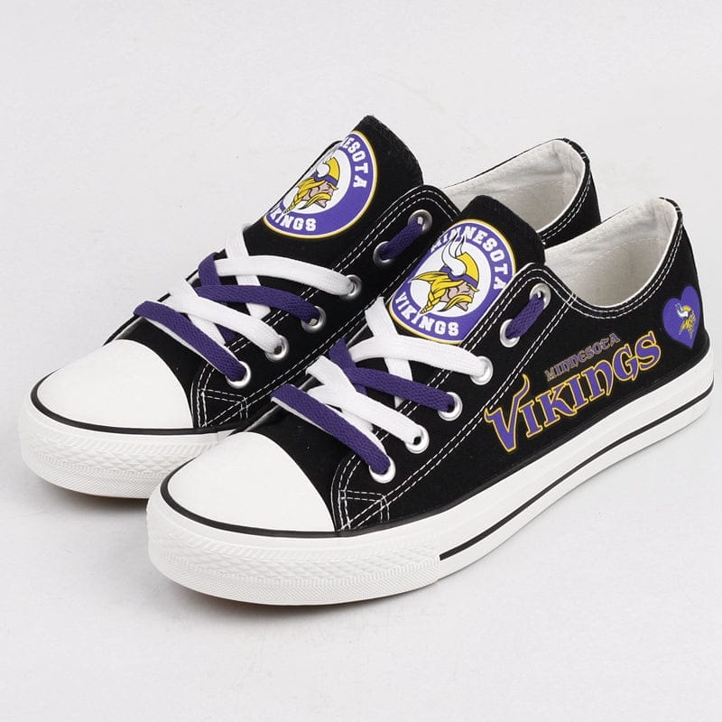 Minnesota Vikings Low Top Canvas Sport Sneakers Shoes For Men Women Fans 2 Minnesota Vikings Low Top Canvas Sport Sneakers Shoes For Men Women Fans - Image 2