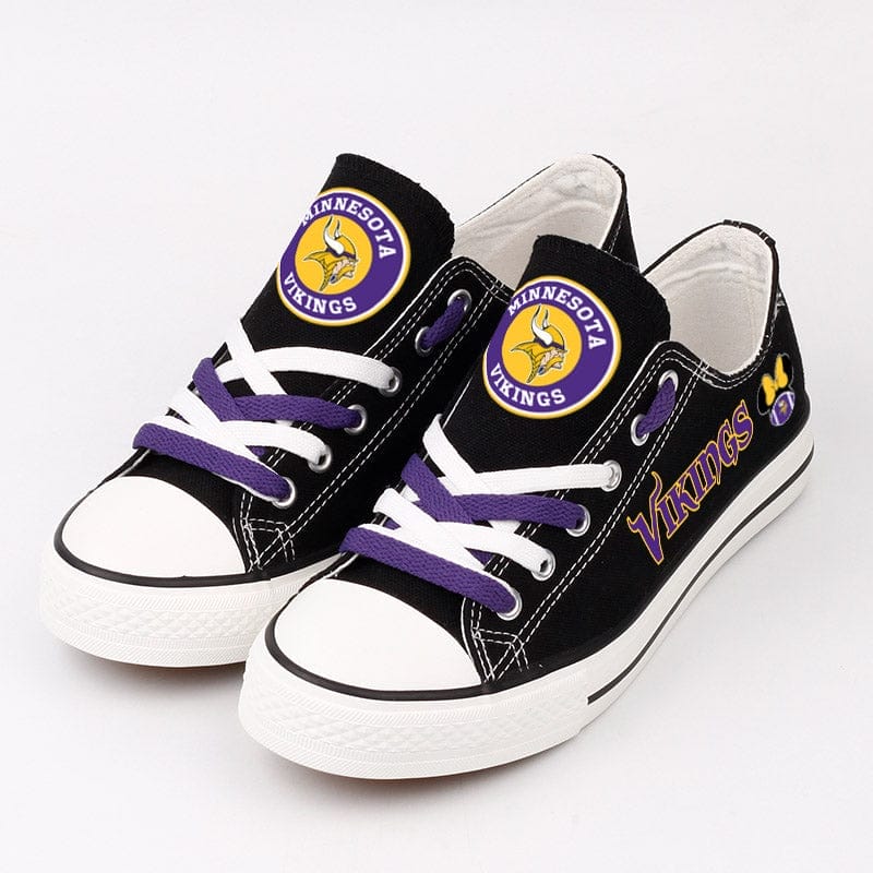 Minnesota Vikings Low Top Canvas Sport Sneakers Shoes For Men Women Fans 3 Minnesota Vikings Low Top Canvas Sport Sneakers Shoes For Men Women Fans - Image 3