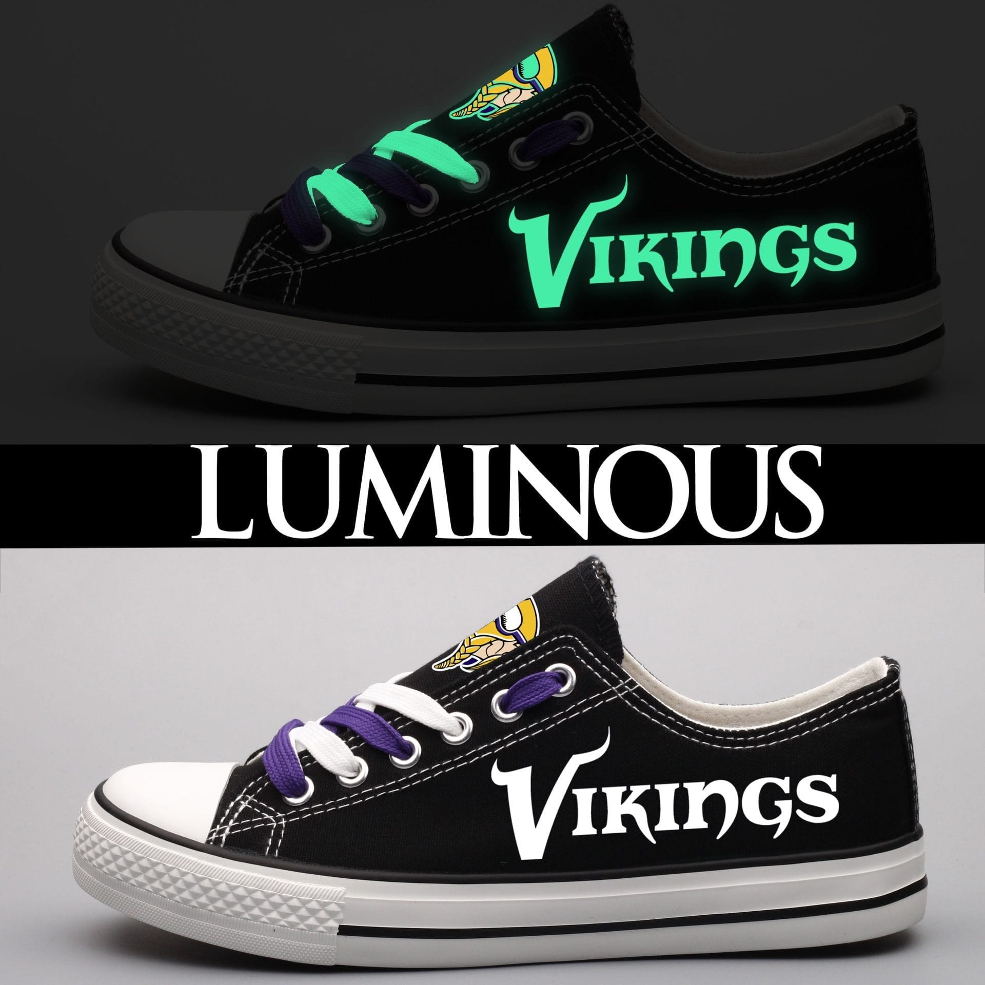 Minnesota Vikings Low Top Canvas Sport Sneakers Shoes For Men Women Fans 4 Minnesota Vikings Low Top Canvas Sport Sneakers Shoes For Men Women Fans - Image 4