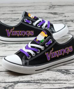 Minnesota Vikings Limited Print NFL Students Low Top Canvas Shoes Sport Sneakers 3 b0522929 1737 4318 8ca1 175b0f9bbcdb