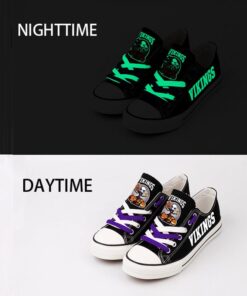 Minnesota Vikings Limited Print NFL Students Low Top Canvas Shoes Sport Sneakers 8638f291 98de 4c12 8142 10df1bcbb843