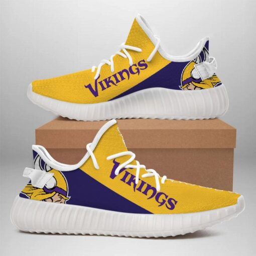 Minnesota Vikings NFL 350v Yeezy Sneakers For Men Women Fans