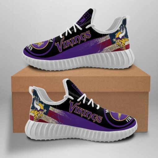 Minnesota Vikings Sneaker Shoes NFL For Men Women Fans