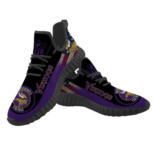Minnesota Vikings Sneaker Shoes NFL For Men Women Fans - Image 4