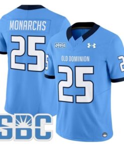 Monarchs Jersey #25 Old Dominion Monarchs 2025 Vapor Limited Stitched BLue
