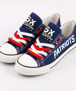 Alternative view of New England Patriots Low Top Canvas Sport Sneakers Shoes For Men Women Fans