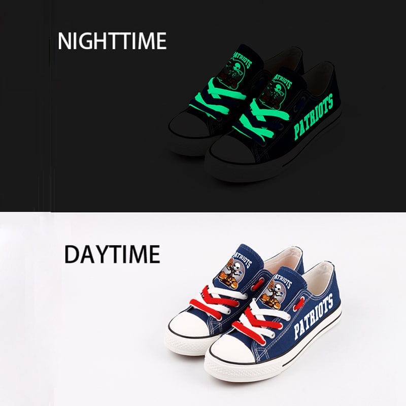 New England Patriots Low Top Canvas Sport Sneakers Shoes For Men Women Fans - Image 10